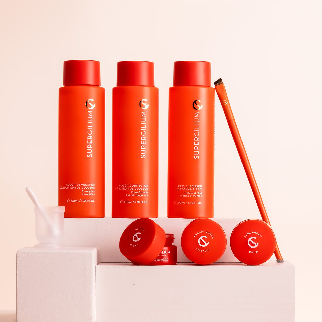Supercilium Basic Henna Starter Kit and included products